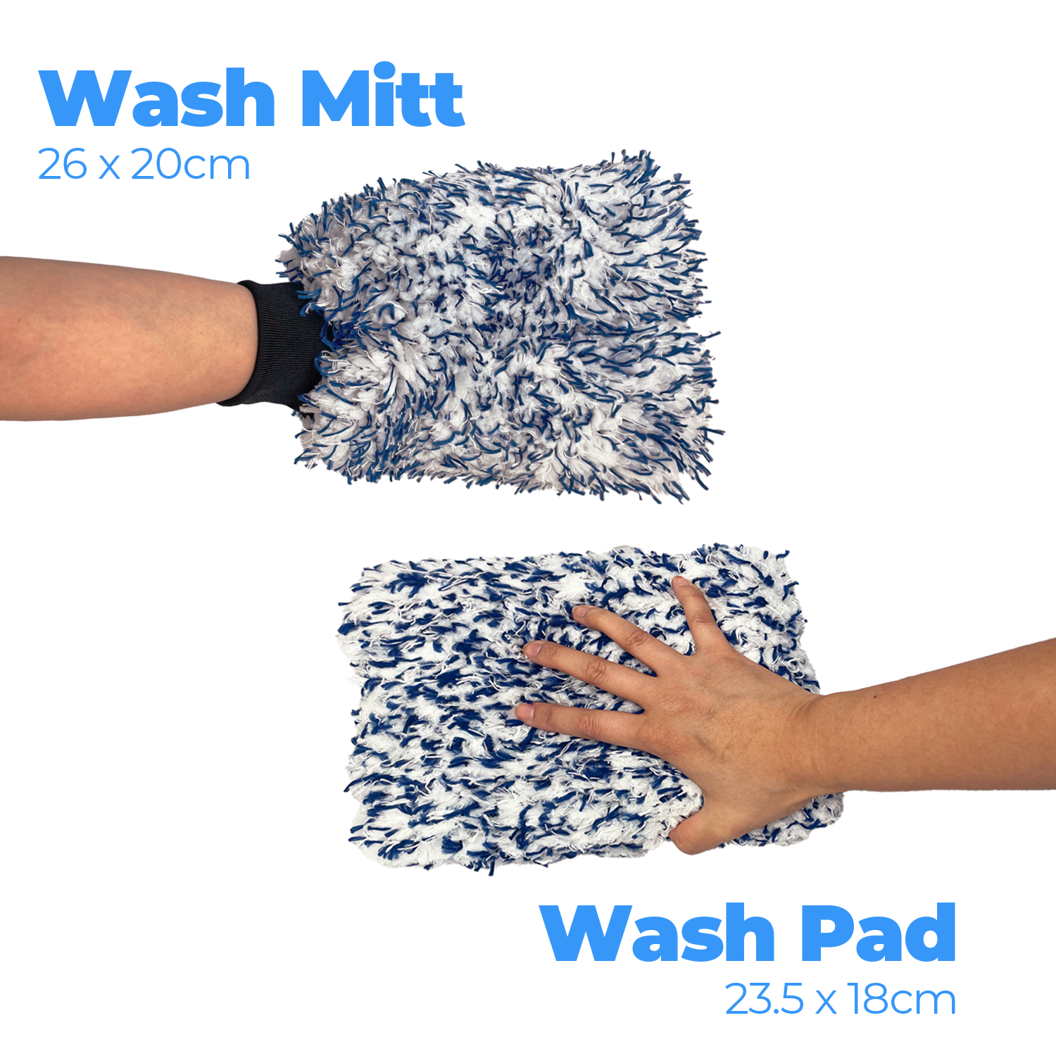 Simply Auto Premium Wash Mitt and Wash Pad Set