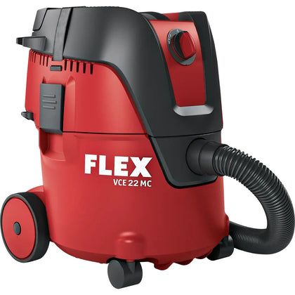 Flex VCE 22 L MC 2x18.0 Cordless Safety Vacuum Cleaner, 20L, 18V with 2 5.0ah Batteries & Charger
