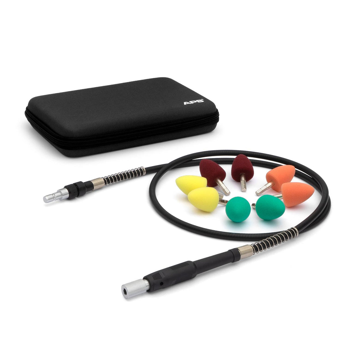 APS Hex Polisher Kit - Flexible Shaft Tool for Flex PXE80 (9pc Kit), view 1