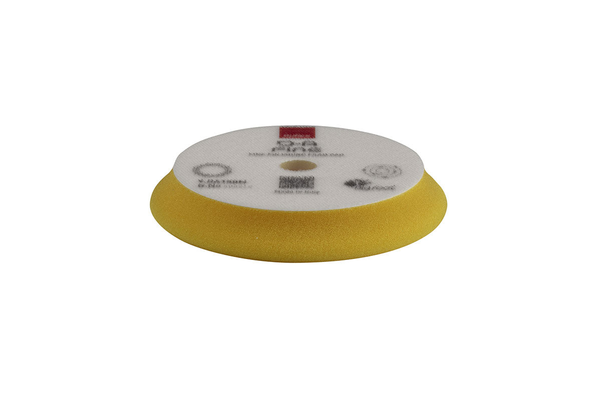 2-Pack RUPES D-A Fine High Performance Polishing Foam Pads - Yellow, 7" Face / 6" Back