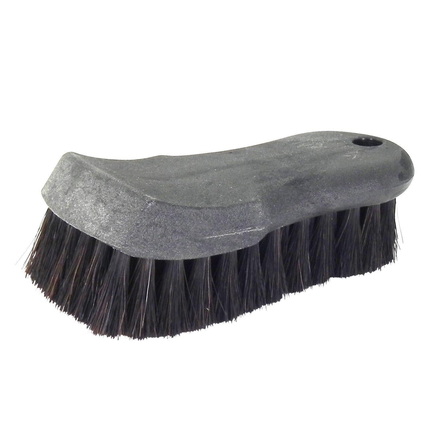 Wheel Woolies Leather Upholstery Natural Horse Hair Brush