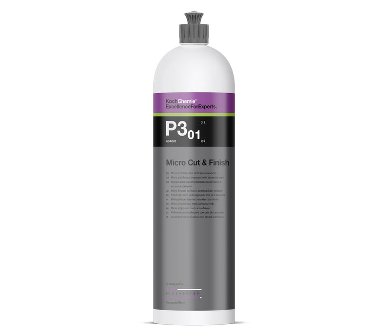 Koch Chemie P3.01 Micro Cut and Finishing Polish, with Carnauba Wax