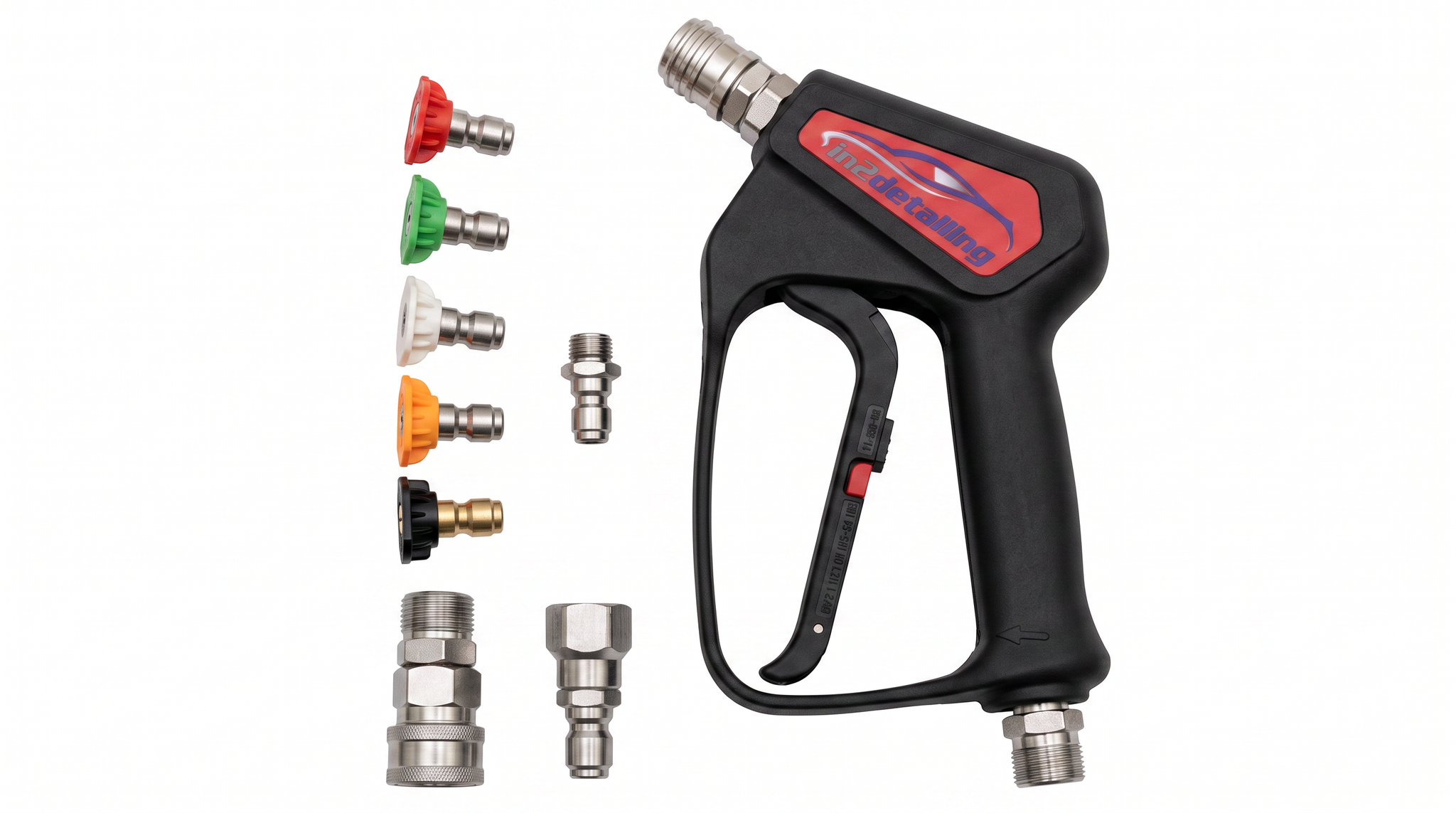 in2Detailing PROFESSIONAL Swivel Short Trigger Gun with Quick Release Nozzles