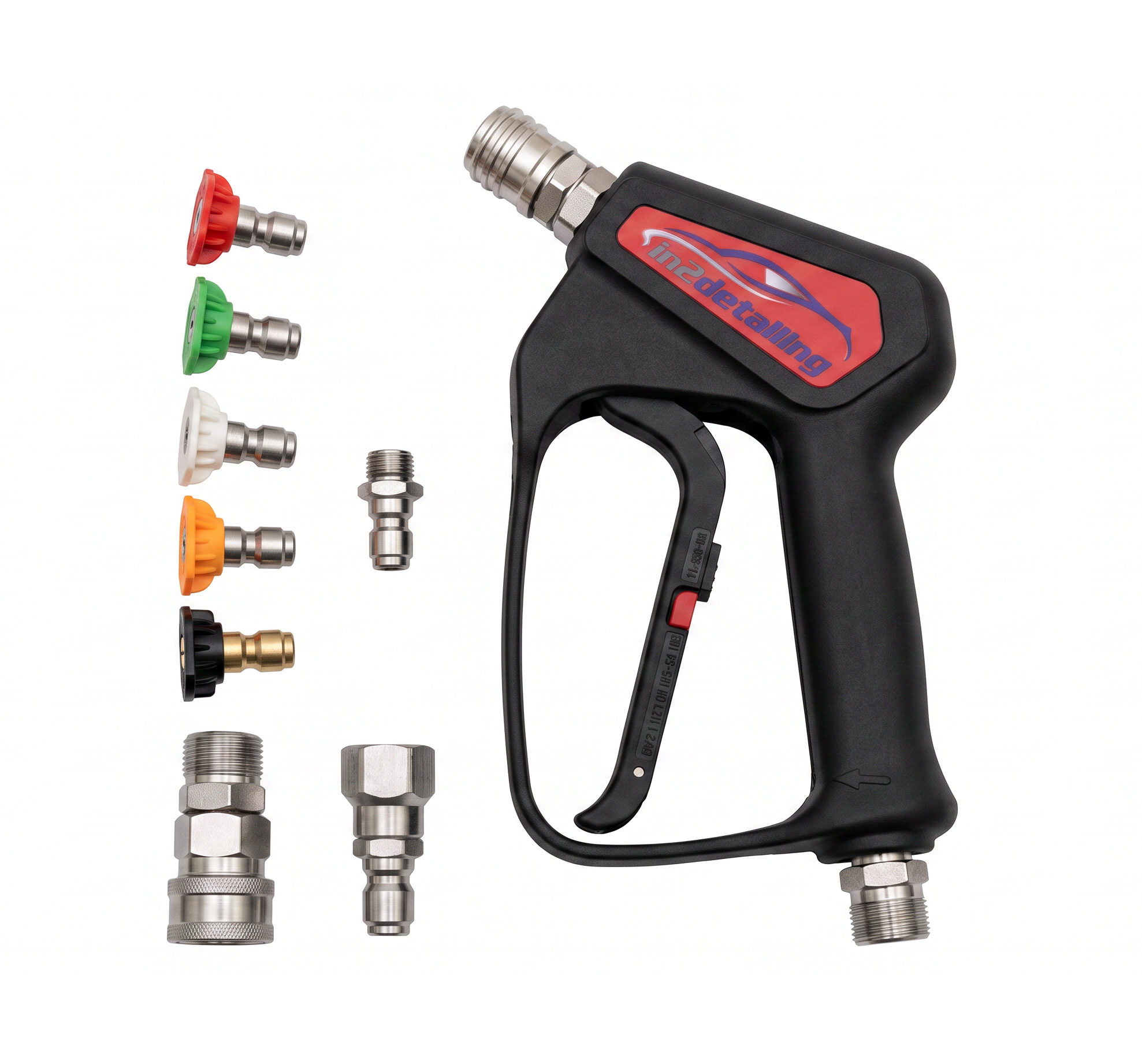 in2Detailing PROFESSIONAL Swivel Short Trigger Gun with Quick Release Nozzles