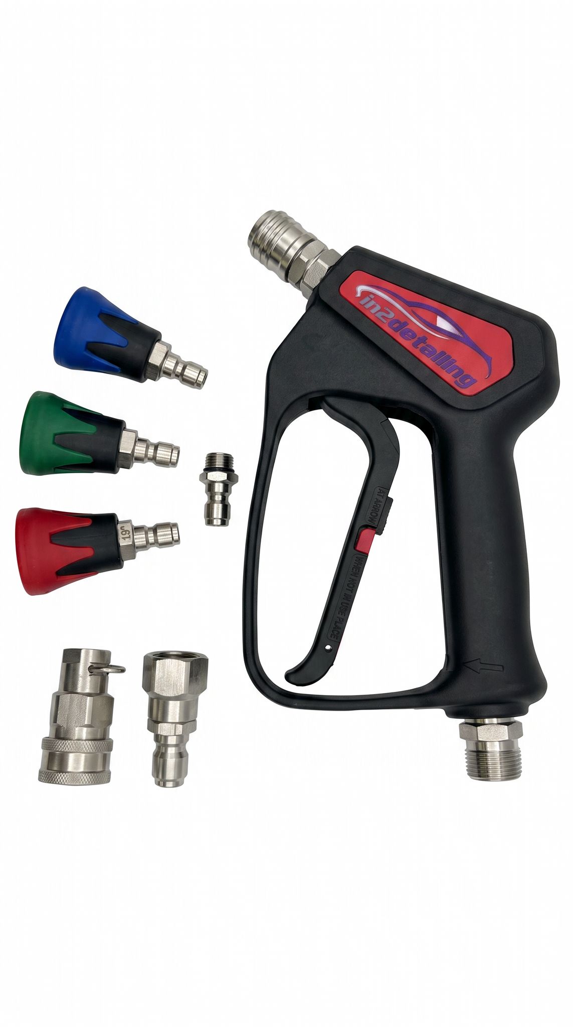in2Detailing PROFESSIONAL Swivel Short Trigger Gun with Quick Release Nozzles