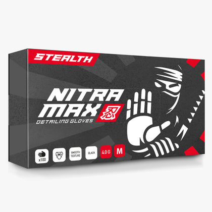NitraMax STEALTH Pro Detailing Gloves - Black