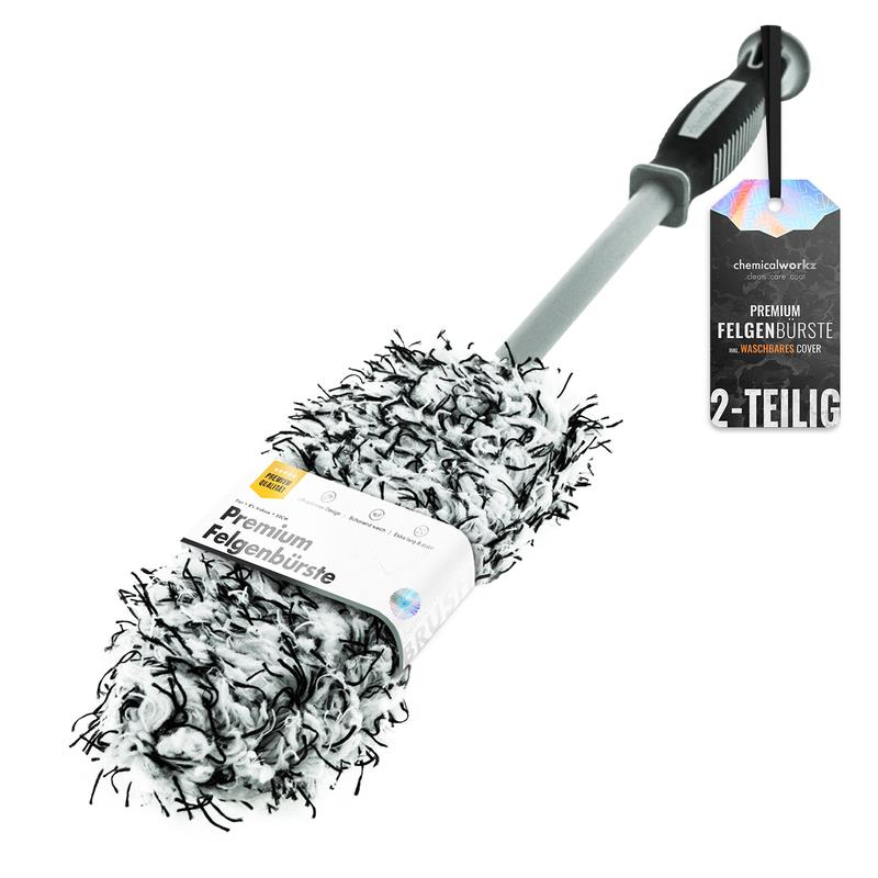 Patented Flexible Wheel Brush with Premium Handle and Flat Design