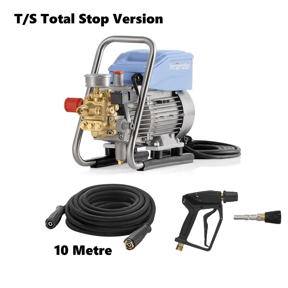 Kranzle HD 10/122 (K10) T/S (Total Stop) with Short Quick Release Gun ...