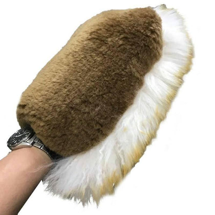 'Two Face' Genuine Lambswool and Merino Wool Wash Mitt