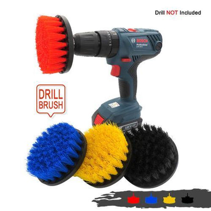 in2Detailing 4 Pack Drill Brush Set (Mixed Grades)