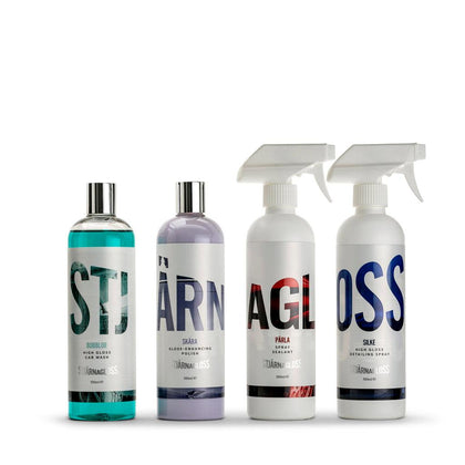 Stjarnagloss Core Four Kit - Shampoo, Polish, Sealant and Detailing Spray